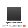 MOES Tuya ZigBee3.0 Star Feather Series Smart Touch Switch With Neutral Light Scene 1-4 Gang 2in1 APP Remote Control Voice Control with Alexa Google Home