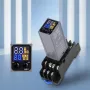 H3Y-4 Adjustable Time Relay 14 Pin LCD Digital Display DC 12V 24V AC 220V Dual Time Cycle Control Delayer With Base Fire-Resistant Shell High-Precision Timing