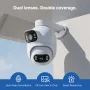 IMILAB EC6 Dual 2K Lens WiFi Spotlight Camera 360° PTZ Wireless Cam Color Night Vision AI Detection Two-way Audio Siren Alarm Home Monitoring Security Cam APP Control