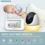 ABM200S HD Baby Camera with 4.3 Inch Screen Parent Monitor PTZ Infrared Night Vision Two-Way Audio Built-in 8 Lullabies Baby Security Monitoring Set
