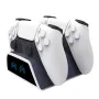 For PS5 Dual Wireless Gamepad Charging Stand RGB Light Charger Dock KJH-P5D-012