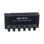 HAM-HP204 Stereo Audio Mixer Distributor Signal Selector 2 Input 4 Output 5X Magnification 3.5mm JRC NJM3414A DC 5-15V Volume Control