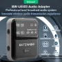 BlitzWolf® BW-LE523 2 in 1 Audio Adapter Bluetooth V6.0 Receiver Transmitter Clip-on Design AAC LC3 ENC Wireless Broadcast Adapter One with Multiple Audio System