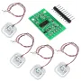 DIY 1pc HX711 AD Module + 4pcs 50KG Body Load Cell Weight Strain Sensor Resistance