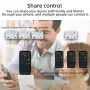 Tuya WiFi Smart Switch Temperature Humidity Dry Contact 10A AC85-265V DC7-32V App Remote Real-Time Monitoring Timer Schedule Smart Home Automation Voice Control with Alexa Google Assistant