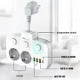 LDNIO Multi-socket Power Strip 2 EU Outlet with 3 USB 1 Type-C Port Multiple Socket Switch European Splitter Socket