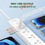 LDNIO SC5319 2500W Power Strip 5AC+2A+1C Universal Electronic Socket Adapter with 2M Extension Cord Plug Adapter EU Standard