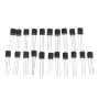 Aemedy® 840pcs 24Values TO-92 Transistor Assortment Kit BC327 BC337 BC547 transistor 2N2222 3904 3906 C945 PNP/NPN Transistors Pack