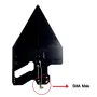 HT8 Logarithmic Periodic Antenna 0.6-10GHz Direction Finding Antenna for Spectrum Analyzer Signal Analysis Positioning EMC