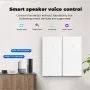 1/2/3 Gang Tuya WiFi+BT Smart Button Switch EU Plug APP Remote Control Timing Function Voice Control Work with Alexa Google Assistant TmallGenie