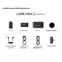 MOMA LARK MAX2 Wireless Lavalier Microphone AI Noise Cancelling 72dB SNR 48kHz 32bit 340m Range 36H Battery 25ms Low Latency Real-Time Monitoring Lightweight Live Streaming Interview Mic