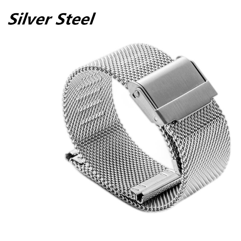 Silver Steel Replacement Strap(Watch not included)