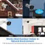 Hiseeu HB715-PA 4K 5MP POE IP Camera Intelligent Night Vision P2P Motion Detection Two-way Audio H.265 Waterproof Outdoor CCTV Safety Camera for Home Use