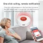 Tuya WiFi Smart SOS Call Button Wireless Caregiver Pager Phone Alert Transmitter Emergency Call Button for Kids Elderly Patient