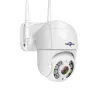 Hiseeu WHD818 X64 WIFI IP Camera 8MP PTZ Control iCSee App 5X Zoom 3840x2160 HD Night Vision Two-Way Audio AI Human Detection Waterproof App Controlled Security Camera