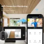 Smart Tuya WiFi Video Doorbell 4.3inch LCD Display with 1080P Peephole Camera 5000mAh Two-way Intercom Outdoors Cat Eye Viewer Cameras