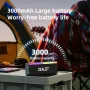 ZEALOT S72 20W bluetooth Speaker Portable Speaker Dual 52mm Drivers 3D Audio RGB Light TWS 3000mAh Battery Support AUX TF Card U Disk Playback Outdoors Wireless Speakers