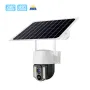 VC3 WiFi Solar Camera 2MP PTZ Outdoor Power Camara HD Night Vision PIR Humanoid Detection Two-way Audio CCTV Security Protection Built in Battery with Solar Panel IP66 Waterproof Security Cam