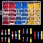 480/300/280Pcs Assorted Spade Terminals Insulated Cable Connector Electrical Wire Crimp Butt Ring Fork Set Ring Lugs Rolled Kit