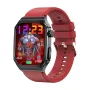 ET280 2.04inch AMOLED Display bluetooth Call ECG Function Uric Acid Blood Lipids Blood Glucose Testing Heart Rate Blood Pressure Blood Oxygen Monitor Sleep Monitoring SOS Emergency Call Multi-sport Modes Music Playback IP68 Waterproof Smart Watch