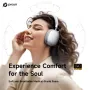 PICUN F5 ANC Headset Bluetooth-hörlurar - 25dB Aktiv brusreducering 40 mm stora element HiFi-stereo AAC-ljud Hörlurar med låg spelfördröjning och mikrofon