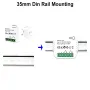 Tuya Wifi/Zigbe Smart Energy Meter 1CH/2CH Solar PV System Power Production Consumption Bidirectional Monitoring Meter Power Monitor