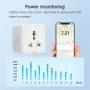 Tuya Smart Home WIFI Plug Socket 16A Universal Travel Universal Conversion Socket Outlet Power Monitor Timer Countdown Function Voice Control with Alexa Google Home