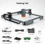 Refurbished AtomStack A20 PRO V2 20W Laser Engraver 24000mm/min Ultra Fast 120W High Power Laser Engraving Machine CNC Laser Cutter and Engraver Machine 400mm x 365mm Engraving Area for Metal Wood Leather
