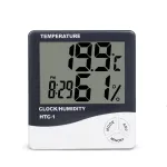 HTC-1 HTC-2 LCD Electronic Digital Temperature Humidity Meter Home Thermometer Hygrometer Indoor Outdoor Weather Station Clock