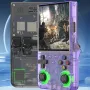 R36 Ultra 128G Open Source Handheld Game Console Built in 30000+Games 4-inch IPS Screen RK3326 Chip Dual 3D RGB Joysticks Retro Gaming Console Supports WiFi Multiplayer