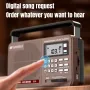SANSUI E35 Radio Portable Digital Retro Speaker HiFi Bass Music Player with LED Flashlight FM AM SW Full Band Support USB TF Card Playback Radios