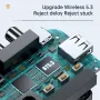 C68S bluetooth 5.3 Ses Alıcısı Desteği TF U-disk Müzik Çalma 3.5mm Aux RCA Kablosuz Ses Adaptörü Araba TV PC Hoparlörler için