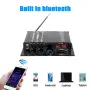 AirAux AK380 Kablosuz Amplifikatör 800W MAKSİMUM Çıkış 2.0 Kanal Hi-Fi Sınıf D bluetooth V5.0 Uzaktan Kumanda FM Anten Entegre Mini Güç Amplifikatörü Araba Ev Bar Partisi için