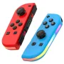 JOY-02 BT5.2 RGB Game Controller LED Switch L/R Joypad with 3D Joystick Built-in Six-axis Sensor Dual Vibration Motors Turbo Motion for Switch/Lite/OLED