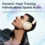 PICUN NC60 Wireless bluetooth 5.4 Headset ANC Gaming Headphone -48dB Deep Noise Reduction 4 Mic Noise Reduction 40mm HD Driver HiFi Bass 130H Playback AUX E-Sports Gamer Headphones