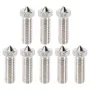 KINGROON E3D Volcano Hard Steel Nozzle Brass M6 Thread 3D Printer Hotend Volcano Nozzle