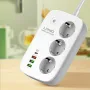 LDNIO Smart WiFi Power Strip Extension Cable Timing Adapter with 3 EU Plug 4 USB Port for Phone Tablet Computer