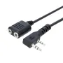 BaoFeng UV-5R BF-888s ওয়াকি টকি আনুষাঙ্গিকগুলির জন্য 1M K টাইপ 2 পিন স্পিকার মাইক হেডসেট ইয়ারপিস এক্সটেনশন কর্ড কেবল