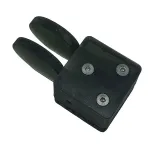 QU-2020 CW Key Automatic Morse Magnetic Adsorption Base Mini Dual Paddle Key Morse Code Keyer for SW Radio