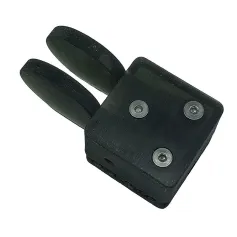 QU-2020 CW Key Automatic Morse Magnetic Adsorption Base Mini Dual Paddle Key Morse Code Keyer for SW Radio