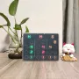 EQKIT YBN-20 Binary Clock DIY Electronic Kit USB 5V Multi-Color LEDs High Precision STEM Educational Soldering Practice Real-Time Clock Programming