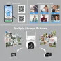 Srihome SH052 5MP Smart WiFi Home Surveillance Camera Wireless PTZ IP Color Night Vision AI Auto Tracking Sound&Light Alarm IP65 Waterproof Outdoors Security Cam