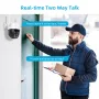 2MP WiFi iP Camera Wireless Home PTZ Night Vision Motion Detection 2-way Audio IP66 Waterproof AP Hotspot APP Remote Monitoring Security Camera