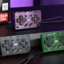 IINE Mini Retro Ananke Game Controller with Turbo function & Interchangeable Joystick and D-pad Multi-platform Semi-transparent Gamepad for Switch PC Android