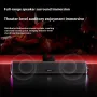 Havit M15 Desktop Speaker Bekabelde soundbar met volumeknop Dubbele hoorns Basmembraan 360° Surround Stereo RGB-licht 3,5 mm computerluidspreker