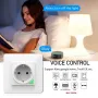 Tuya 16A WiFi Smart EU Wall Socket Power Socket Outlet Schedule Function APP Remote Control Voice Control with Alexa Google Home