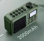 SANSUI F37 Mini Portable FM Radio Outdoor Bass bluetooth 5.3 Speaker Recorder with LED Display Hands-free Call Support TF USB Disk Playback MP3 Music Player with Lanyard
