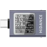 ATORCH HDC-085C DC 4.5-50V 0-12A PD3.1 DC Voltagem Amperímetro Medidor de Potência Multifuncional Display Digital Type-c Testador de Carregamento de Telefone