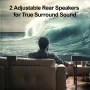 [US/UK Direct] ULTIMEA Poseidon D50 5.1 Soundbar bluetooth Soundbar 6 High-Performance Speakers Surround Sound BassMax DSP Chip 3EQ Modes Wired Speaker