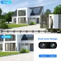 Hiseeu 4MP+4MP Dual Lens PTZ POE IP Camera 8X Zoom Full Color Night Vision 2-Way Audio H.265+ IP65 Waterproof CCTV Security Video Surveillance Camera